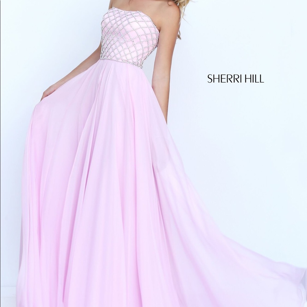 NWT pink Sherri Hill sz 16